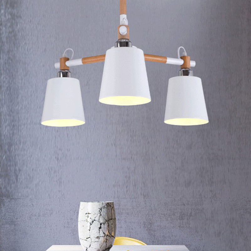 Céline Rubber Wood Pendant Chandelier Modern Minimalist Light