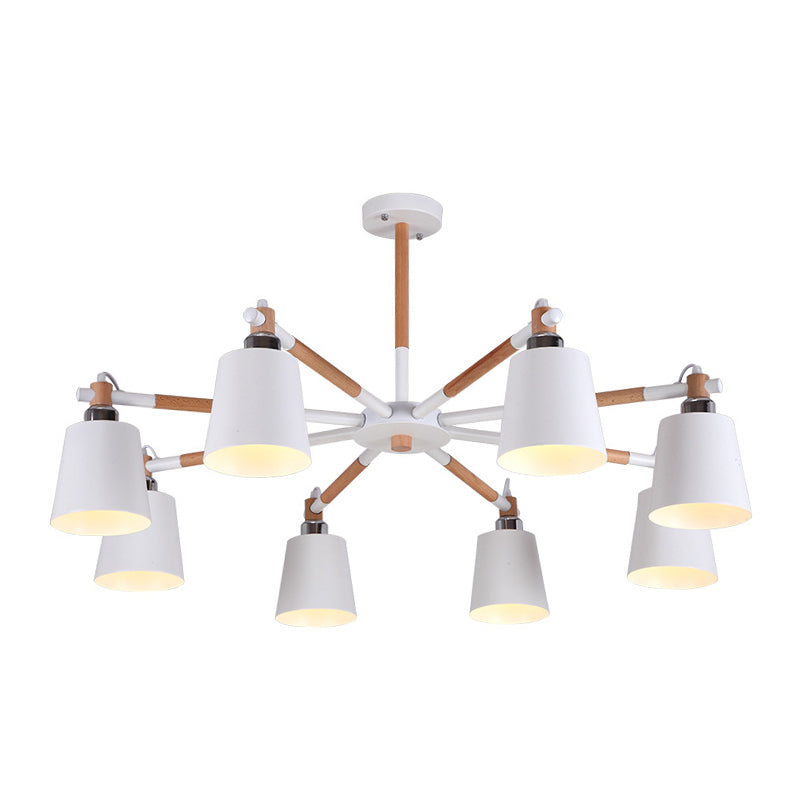 Céline Rubber Wood Pendant Chandelier Modern Minimalist Light