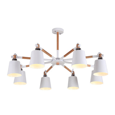 Céline Rubber Wood Pendant Chandelier Modern Minimalist Light