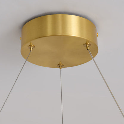Madeleine Tiered Ring LED Chandelier Gold Modern Pendant