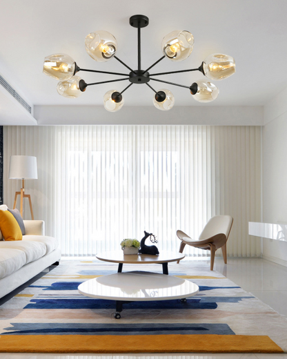Delphine Whiskey Glass Branch Chandelier Modern Pendant