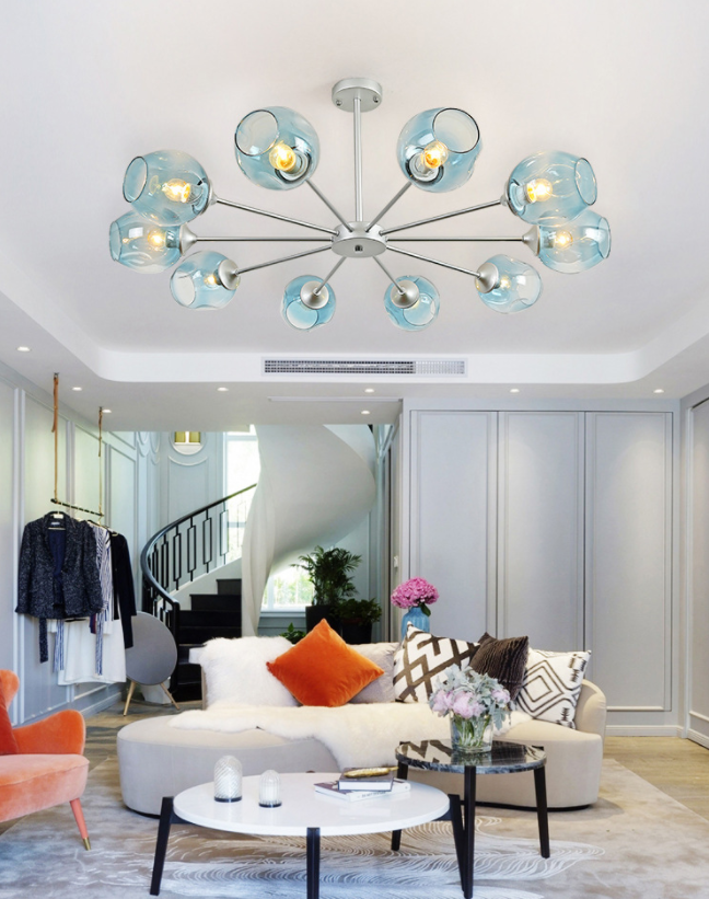 Delphine Whiskey Glass Branch Chandelier Modern Pendant