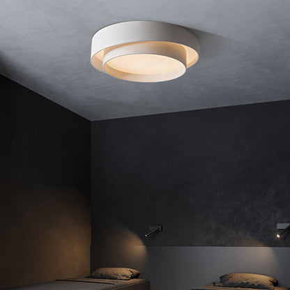 Chloé Nordic White Circular LED Flush Mount Ceiling Light