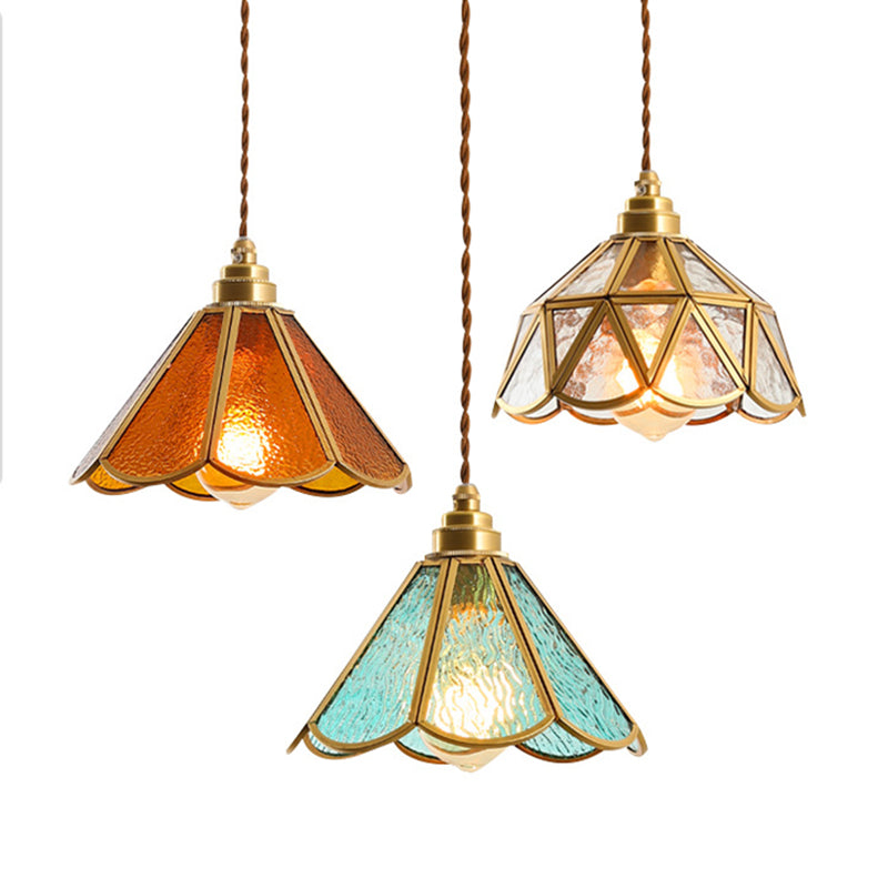 Élodie Tiffany Style Frosted Glass Pendant Light