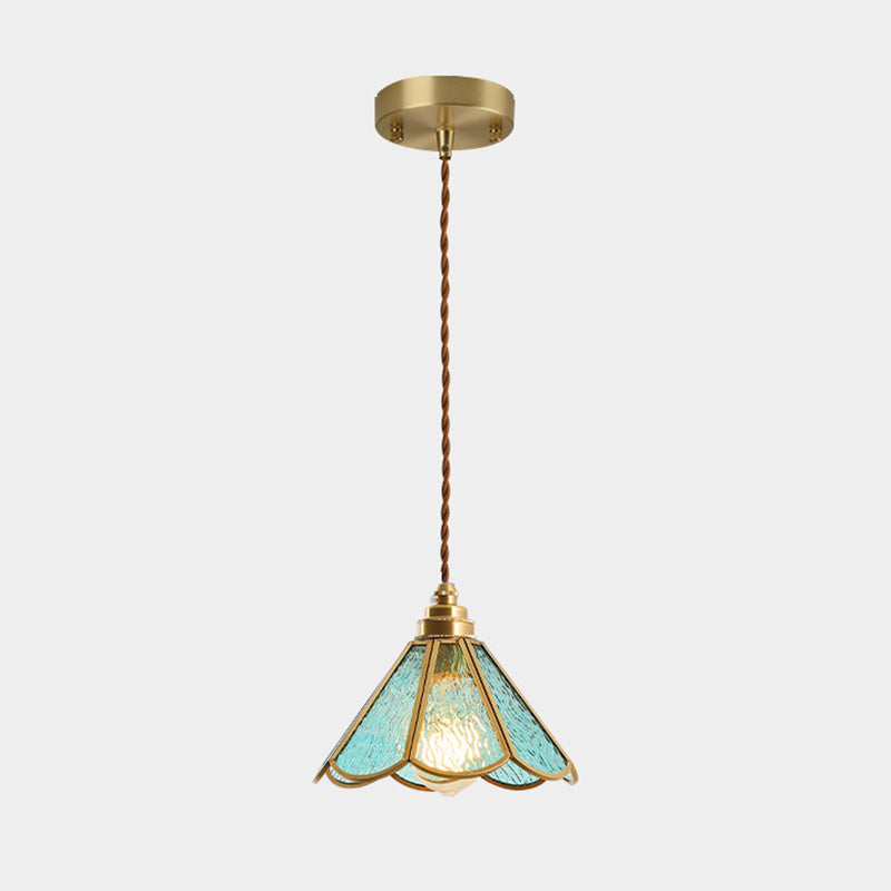 Élodie Tiffany Style Frosted Glass Pendant Light