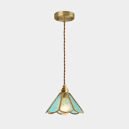Élodie Tiffany Style Frosted Glass Pendant Light