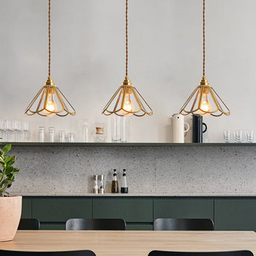 Élodie Tiffany Style Frosted Glass Pendant Light