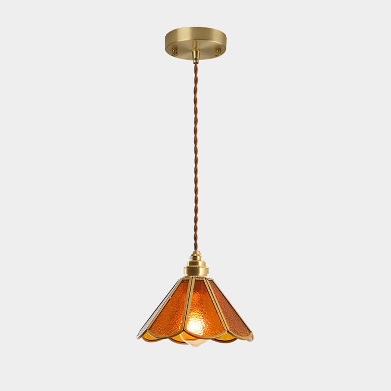 Élodie Tiffany Style Frosted Glass Pendant Light