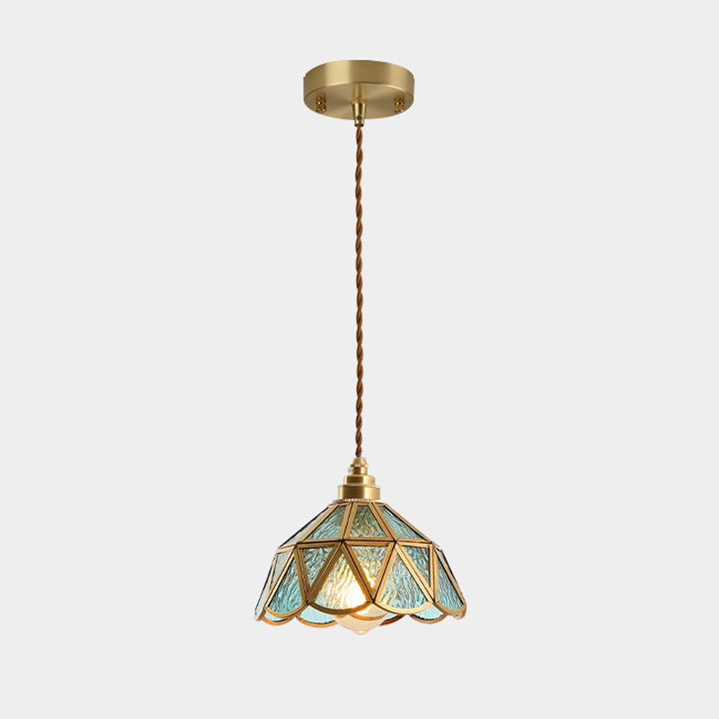 Élodie Tiffany Style Frosted Glass Pendant Light