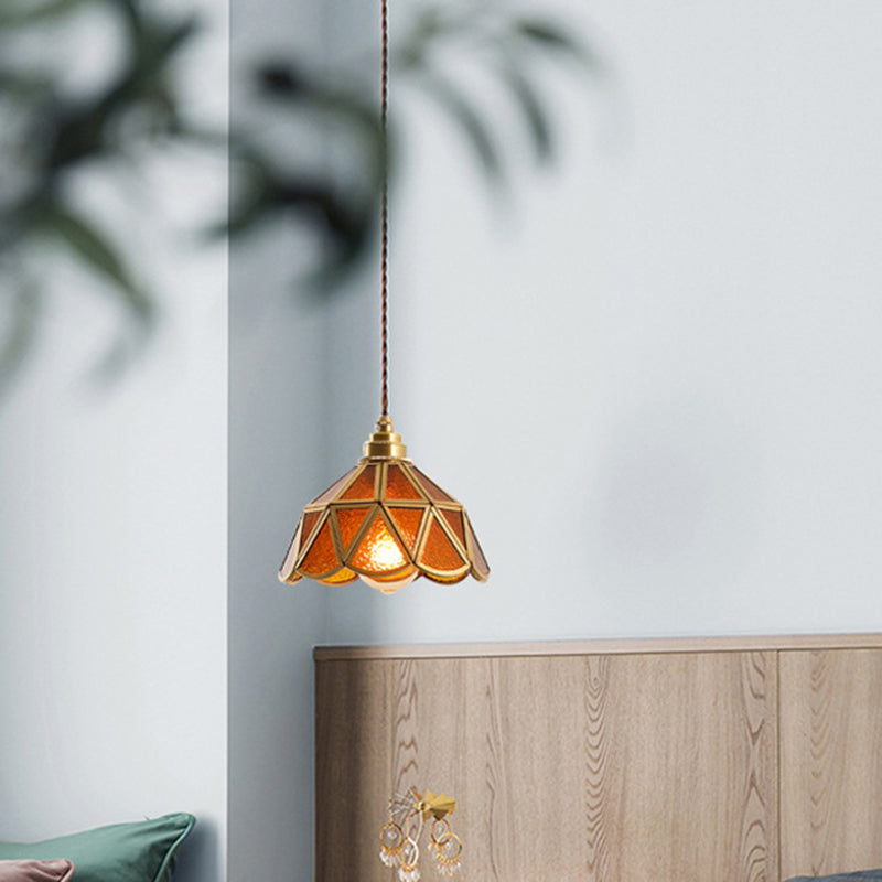 Élodie Tiffany Style Frosted Glass Pendant Light
