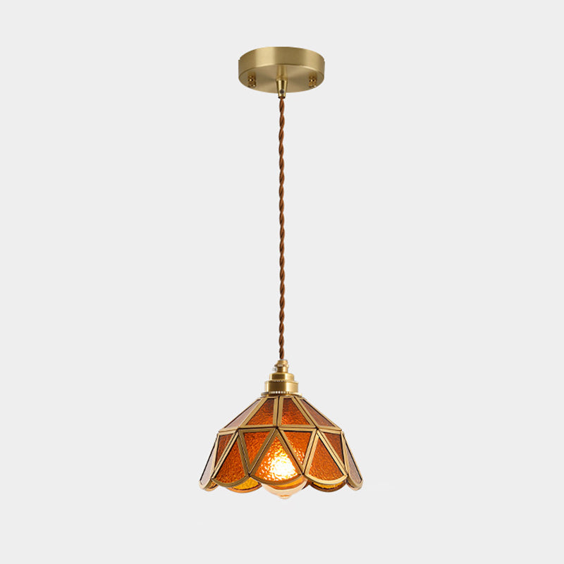 Élodie Tiffany Style Frosted Glass Pendant Light