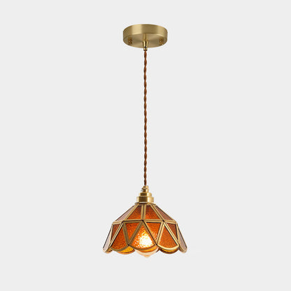 Élodie Tiffany Style Frosted Glass Pendant Light
