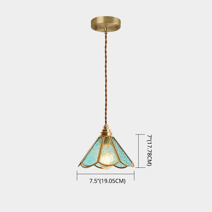 Élodie Tiffany Style Frosted Glass Pendant Light