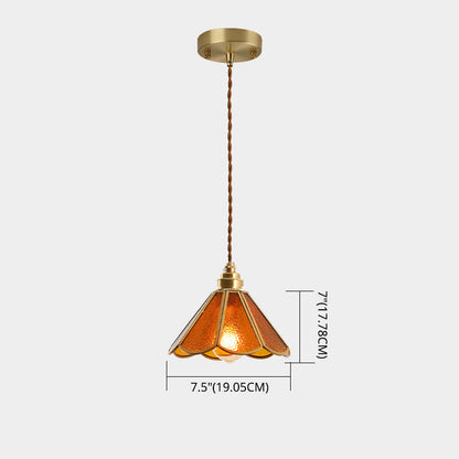Élodie Tiffany Style Frosted Glass Pendant Light