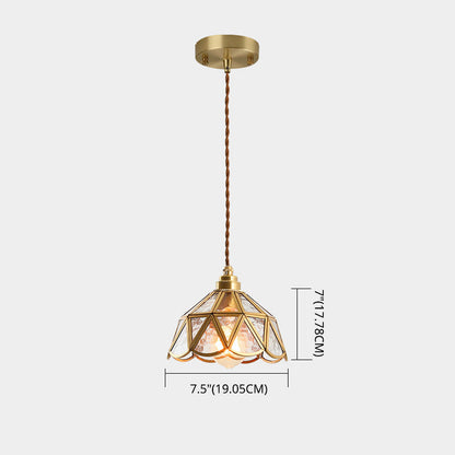 Élodie Tiffany Style Frosted Glass Pendant Light