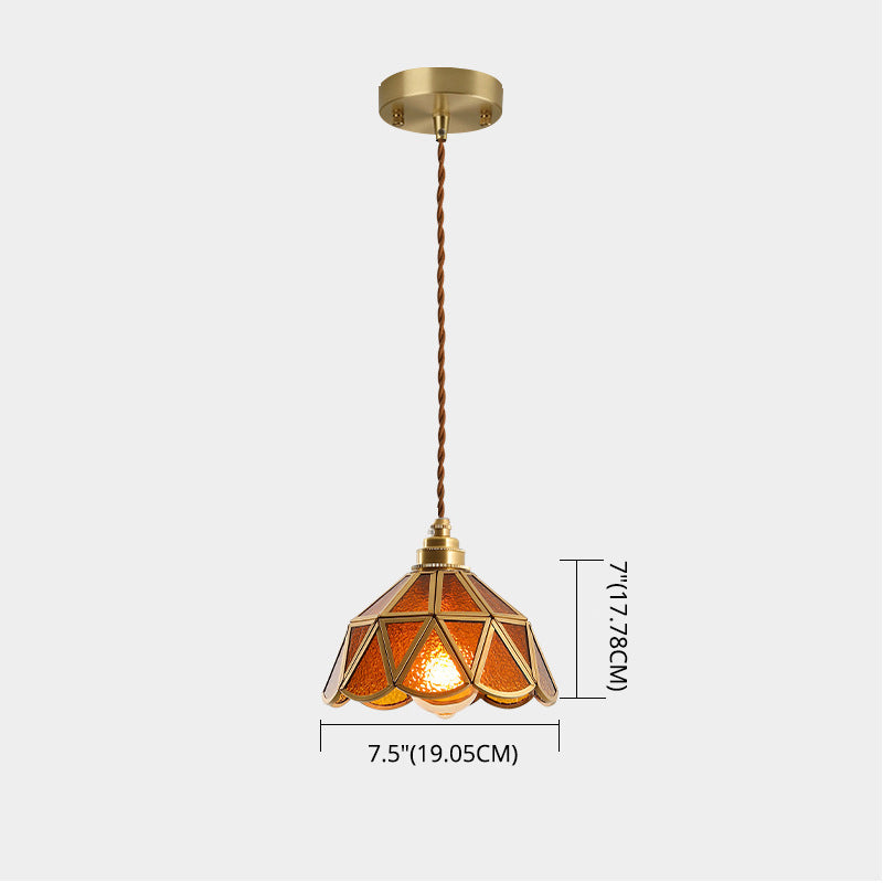 Élodie Tiffany Style Frosted Glass Pendant Light