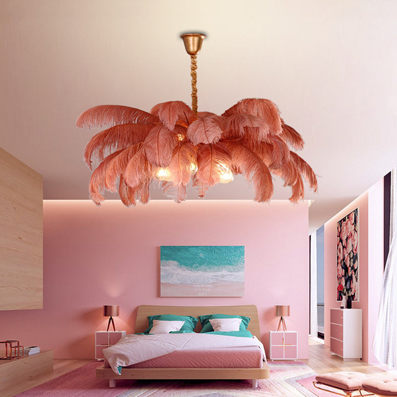 Camille Ostrich Feather Chandelier