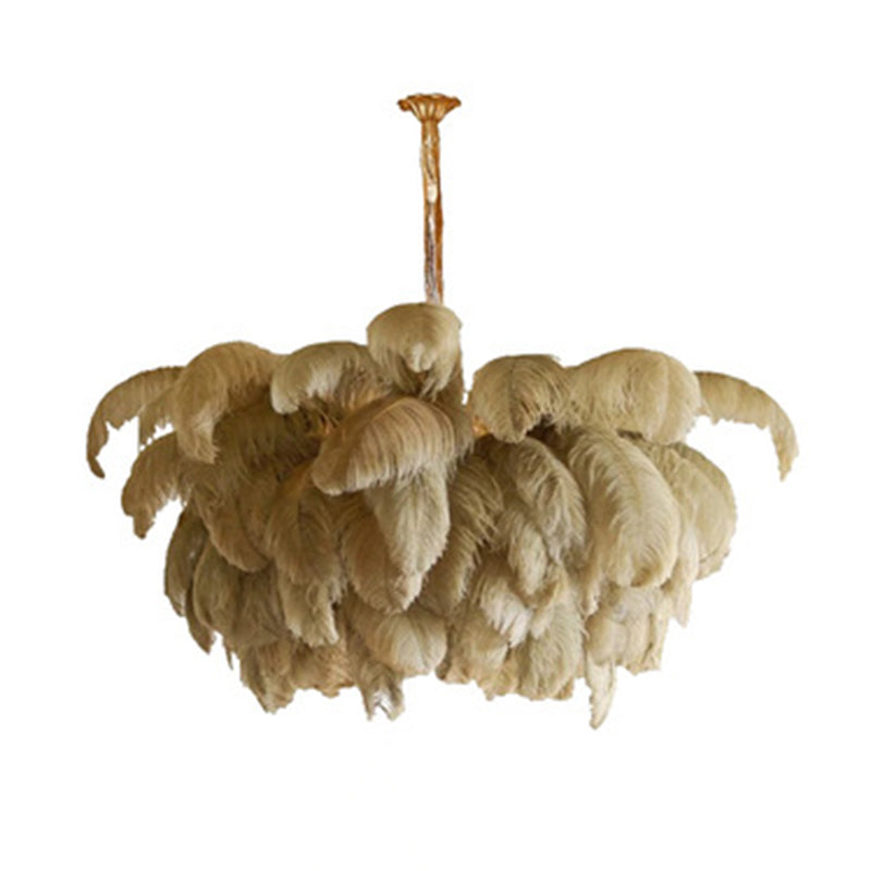 Camille Ostrich Feather Chandelier