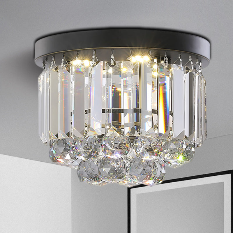 Émilienne Modern Crystal LED Flush Ceiling Light