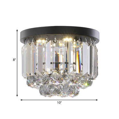 Émilienne Modern Crystal LED Flush Ceiling Light