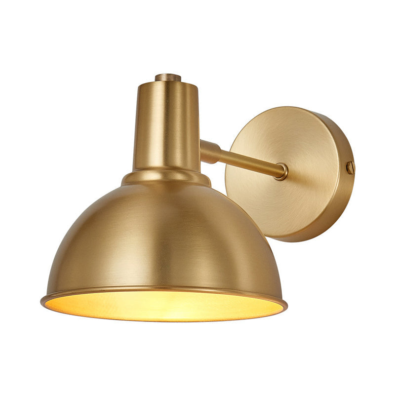 Clémence Brass Flared Dome Wall Reading Lamp