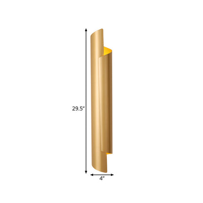 Valérie Scrolled Dual Light Wall Sconce Black/White/Gold