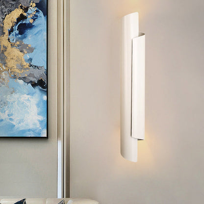 Valérie Scrolled Dual Light Wall Sconce Black/White/Gold