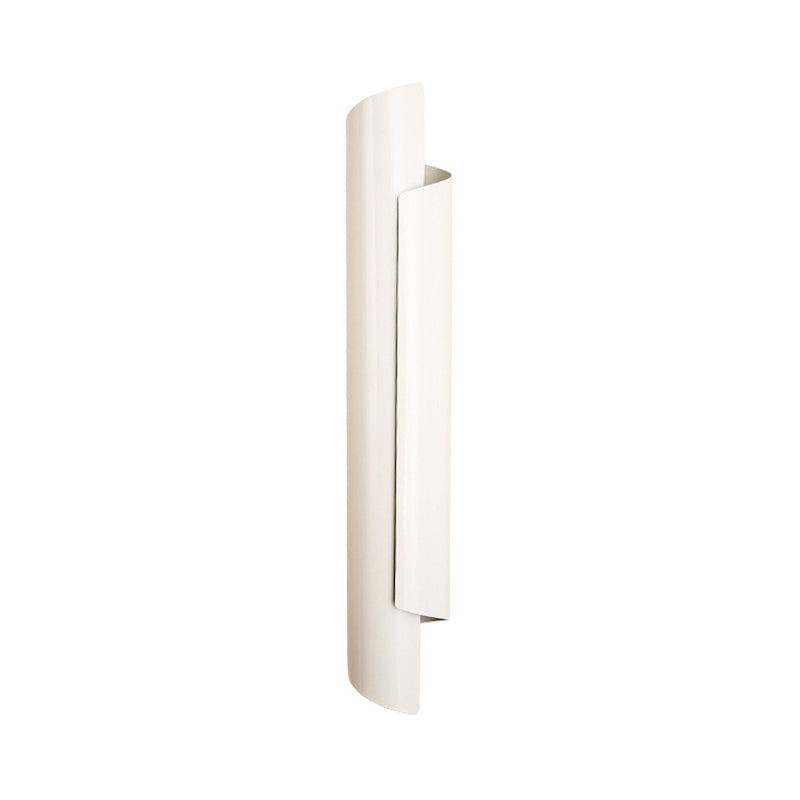 Isabelle Scrolled Wall Lamp with Black, White, and Gold Finish