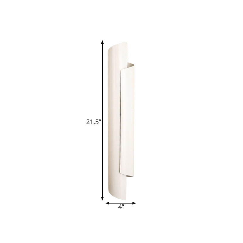 Isabelle Scrolled Wall Lamp with Black, White, and Gold Finish