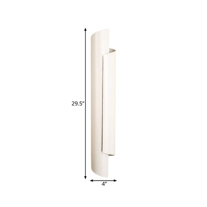 Isabelle Scrolled Wall Lamp with Black, White, and Gold Finish