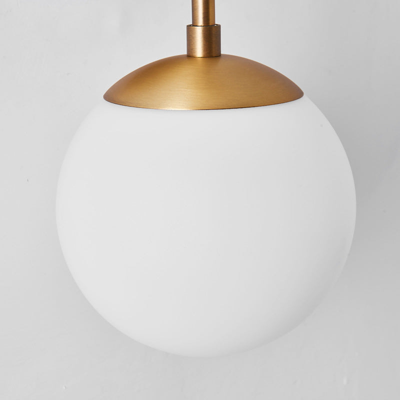 Sophie Brass Double Globe Wall Light Sconce