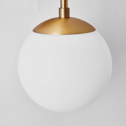 Sophie Brass Double Globe Wall Light Sconce