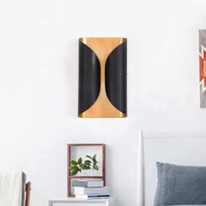 Adélie Colonial Double Light Wall Sconce with Metal Shade