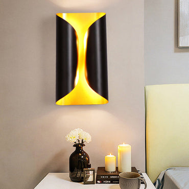Adélie Colonial Double Light Wall Sconce with Metal Shade