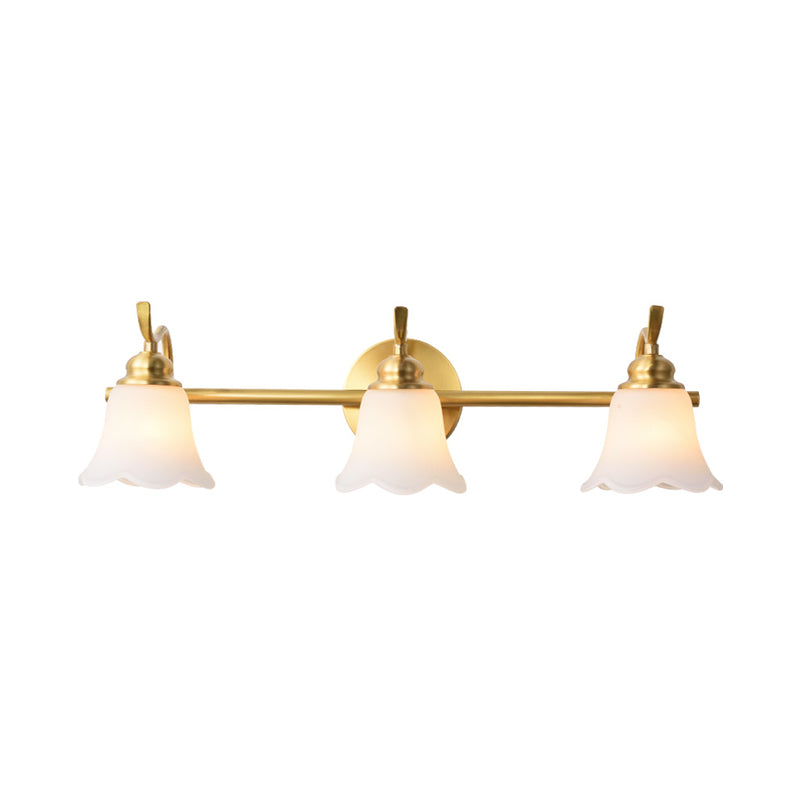 Sophie Flower Bathroom Wall Vanity Light Metal and Brass LED Sconce