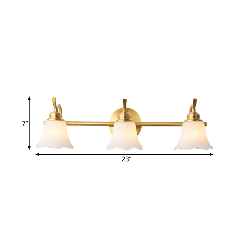 Sophie Flower Bathroom Wall Vanity Light Metal and Brass LED Sconce