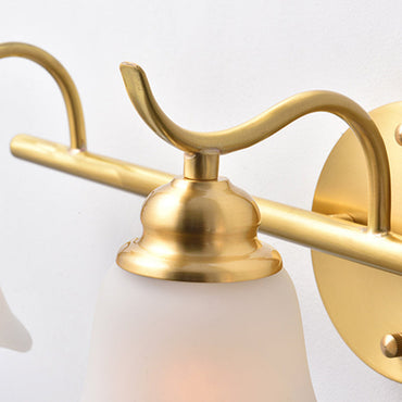 Sophie Flower Bathroom Wall Vanity Light Metal and Brass LED Sconce