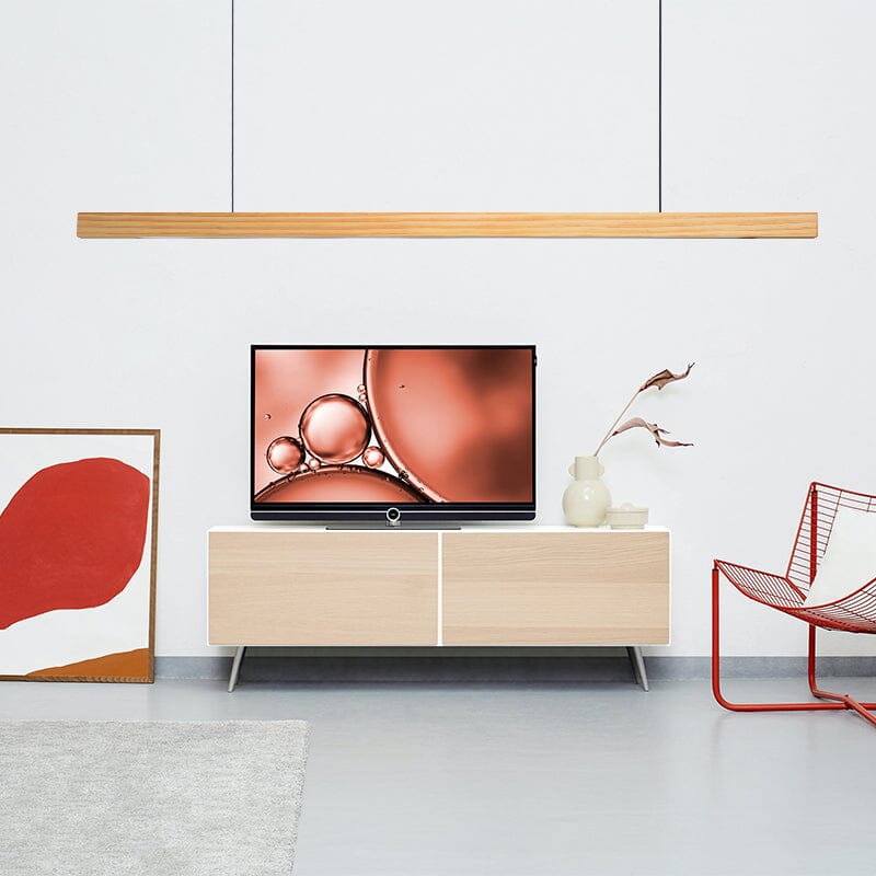 Amélie Oak & Walnut Linear Chandelier
