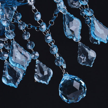 Amélie Blue Crystal Candle Pendant Chandelier Modern 6/18 Light