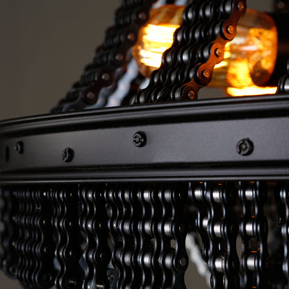 Mathilde Industrial Bike Chain Chandelier
