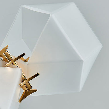 Aurora Geometric Frosted Glass Chandelier