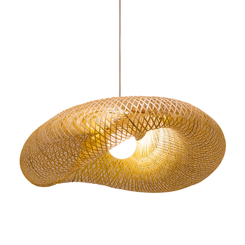 Amélie Contemporary Bamboo Twist Pendant Light