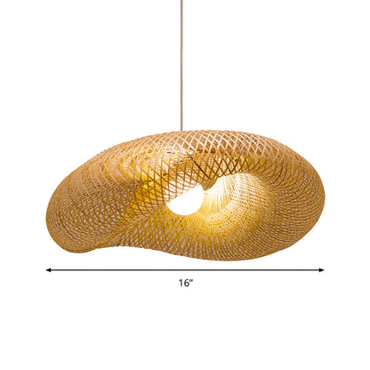Amélie Contemporary Bamboo Twist Pendant Light