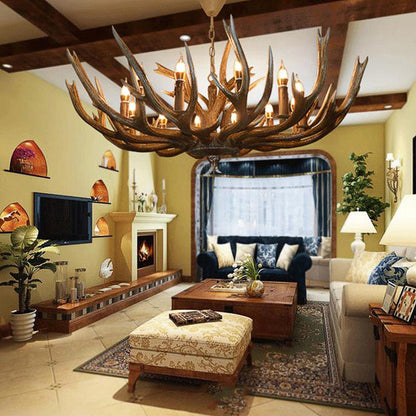 Adrienne Rustic Branch Resin Chandelier Pendant Light