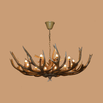 Adrienne Rustic Branch Resin Chandelier Pendant Light