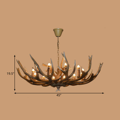 Adrienne Rustic Branch Resin Chandelier Pendant Light