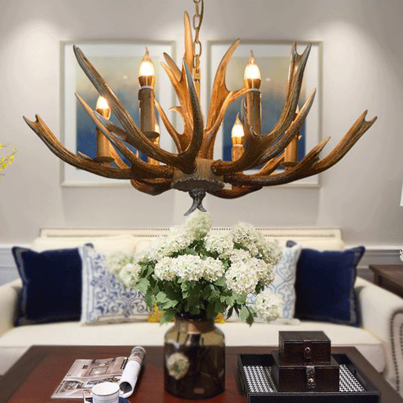 Adrienne Rustic Branch Resin Chandelier Pendant Light