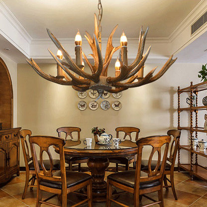 Adrienne Rustic Branch Resin Chandelier Pendant Light