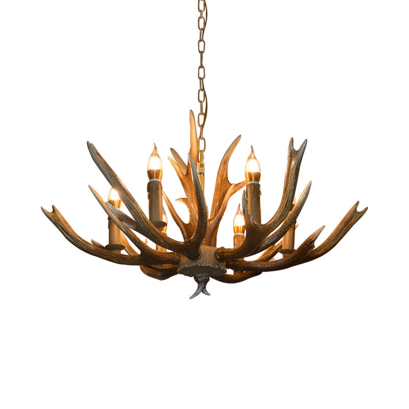 Adrienne Rustic Branch Resin Chandelier Pendant Light