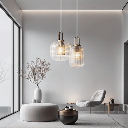 Amélie St Pauls Fluted Glass Pendant Light